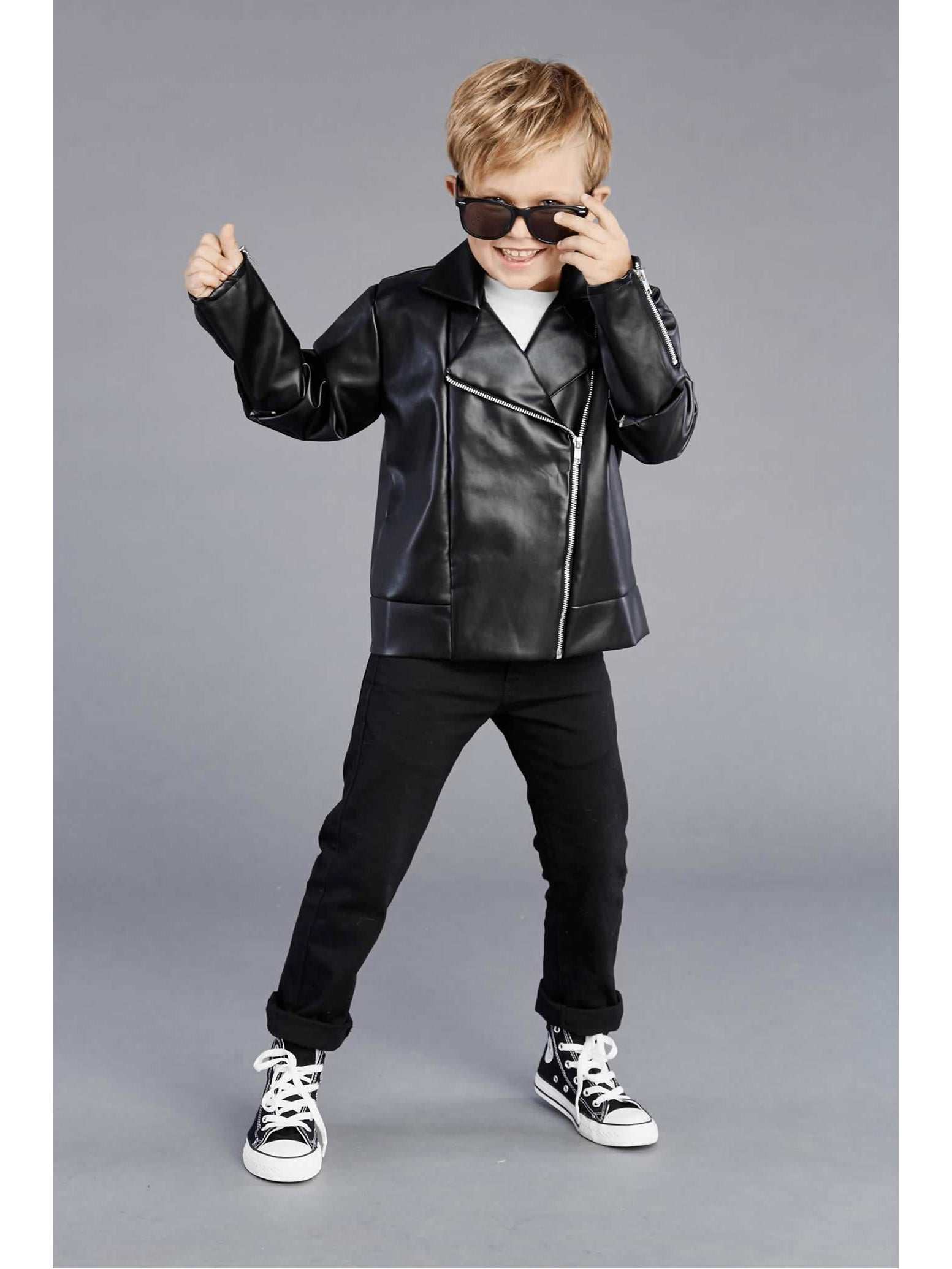 ‘50s Greaser Jacket for Boys  bla alt1
