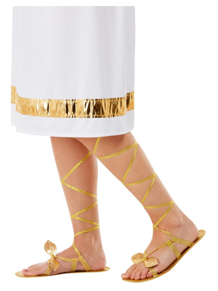 Grecian Lace Up Sandals, Gold