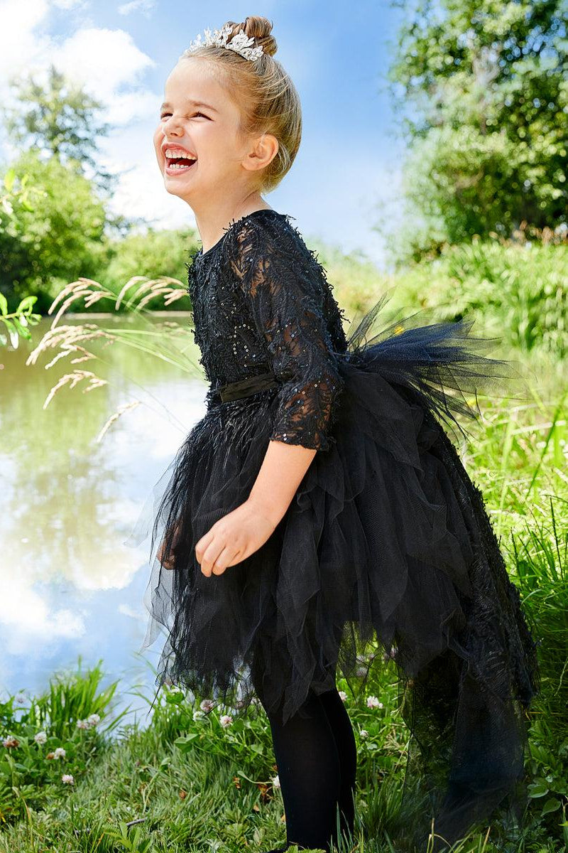 Black Swan Costume for Girls-Chasing Fireflies