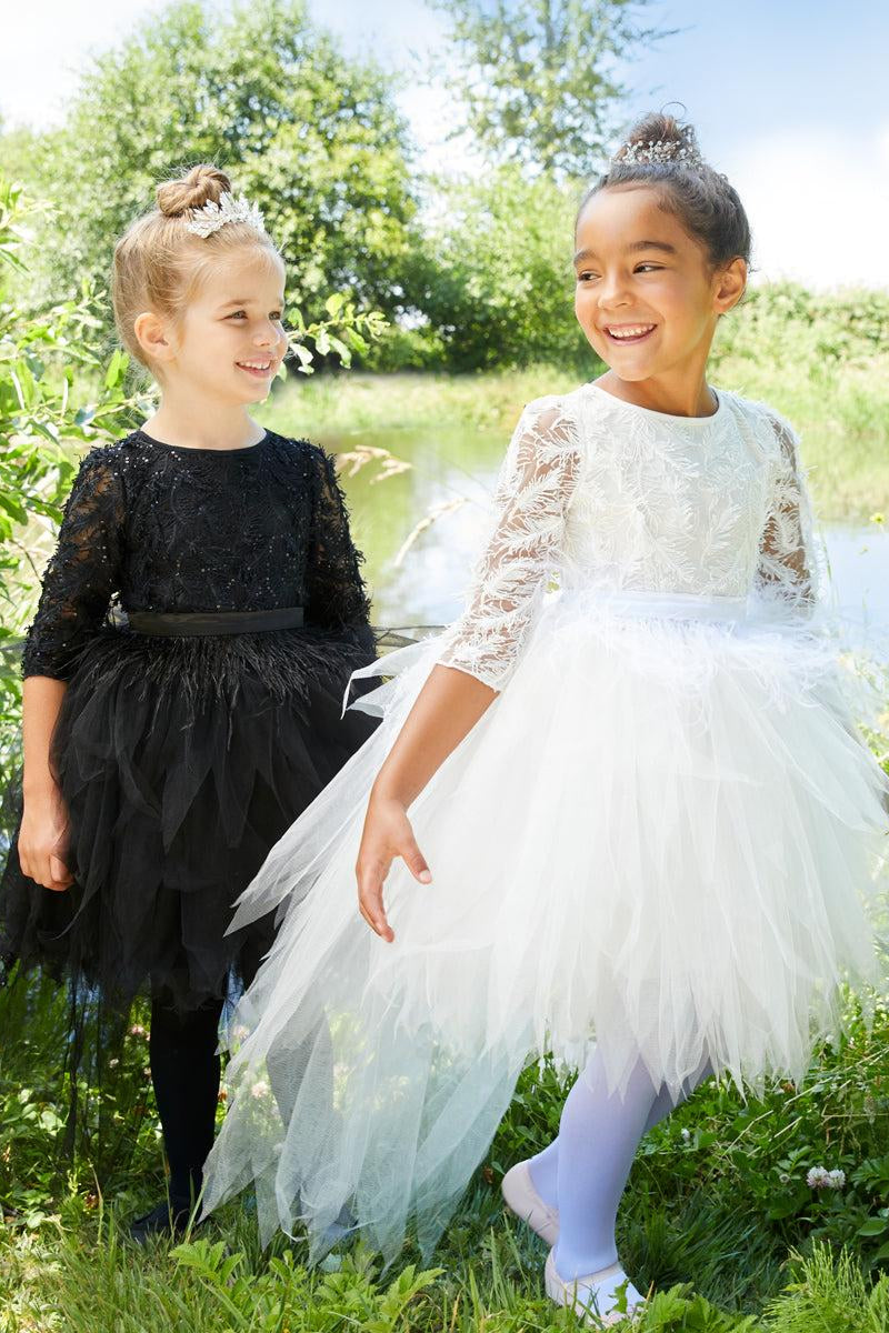 Black Swan Costume for Girls-Chasing Fireflies