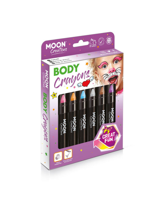 Moon Creations Body Crayons, Assorted
