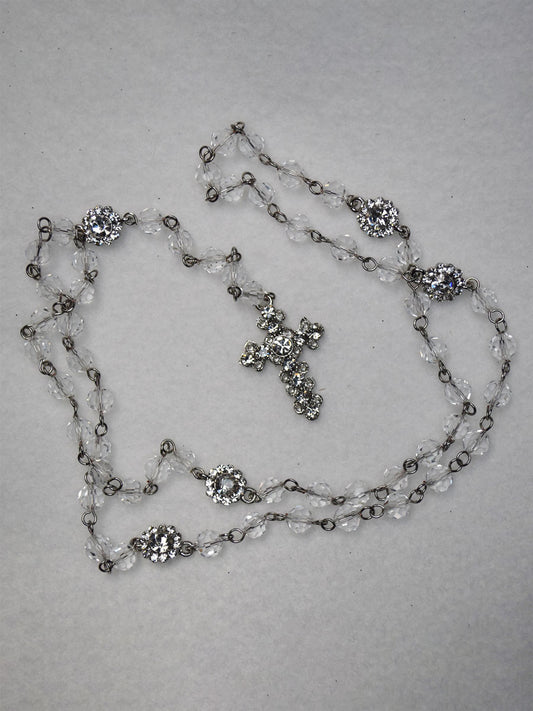 Clear Crystal Rosary
