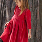 Victorian Velvet Red Dress for Girls