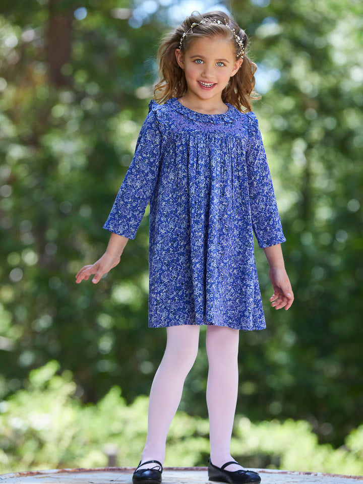 Beatrix Blue Dress for Girls