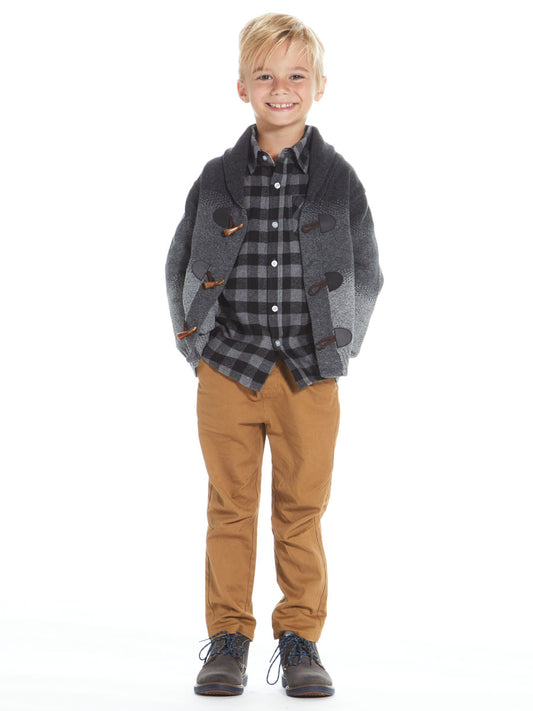 Boys Toggle Cardigan Sweater Set