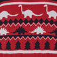 Boys Red Dino Jacquard Holiday Sweater & Jogger Set