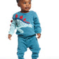 Dinosaur Stegosaurus Sweater and Pants 2 Piece Set