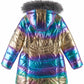 Girls Metallic Bubble Parka Coat