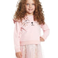 Pink Leopard Print 2-Piece Sweatshirt & Dress Set