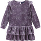 Girls Star Print Dropwaist Dress with Ruffle Skirt