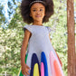 Grey Scuba Dress for Girls