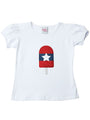 Popsicle Puff Sleeve Tee for Girls