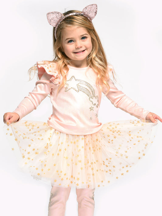 Multicolored Star Mesh Tutu Skirt