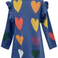 Hearts Knit Sweater Dress for Girls