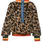 Faux Fur Leopard Rainbow Sweater