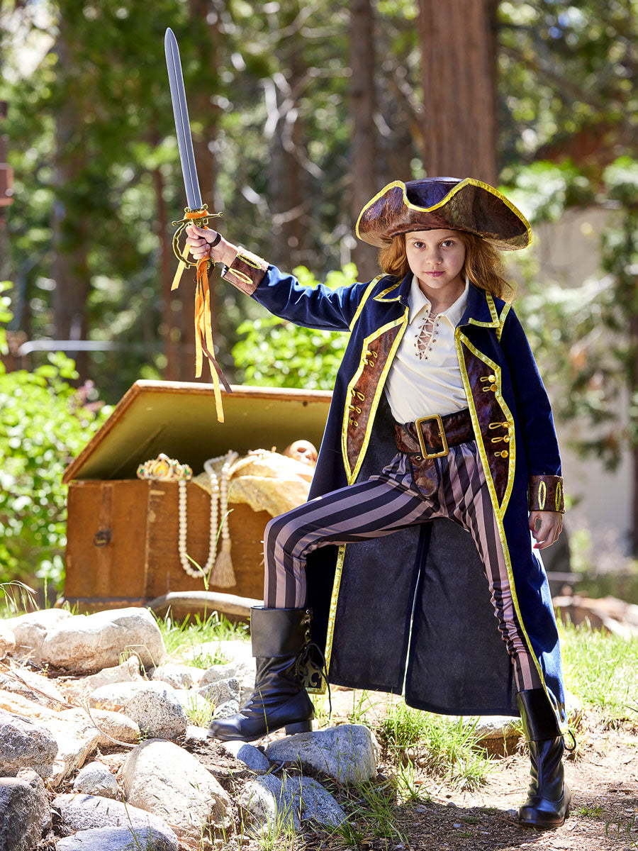 Pirate Captain Costume for Girls, 4-6