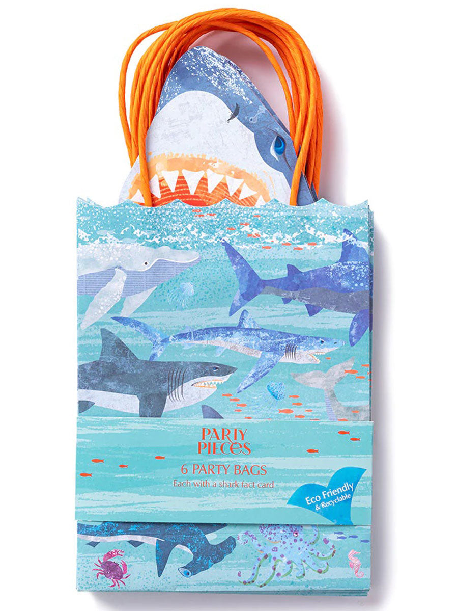 King of the Sea Paper Party Bags with Fact Cards (x6)