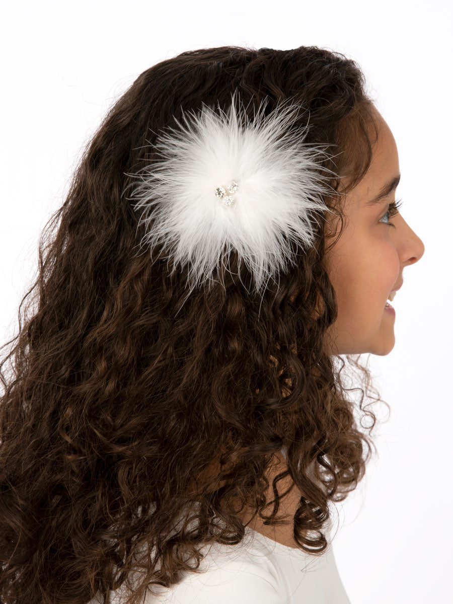 Ivory Puff Clip