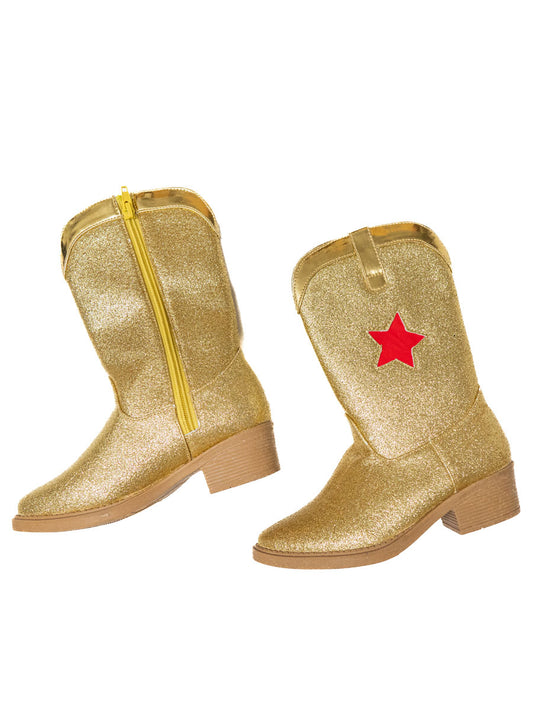Gold Glitter Cowboy Boots