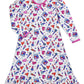 Girls Make Up Party Puffed Sleeve Nightgown