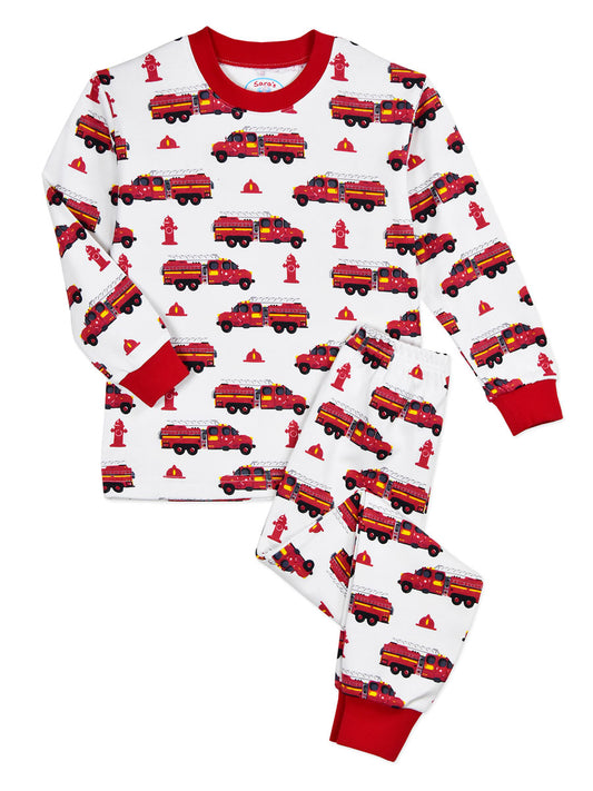 Firetruck Pajamas for Boys
