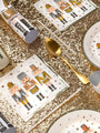 Metallic Nutcracker Party Napkins (x16)