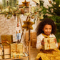 Metallic Nutcracker Honeycomb Hanging Decorations (x5)