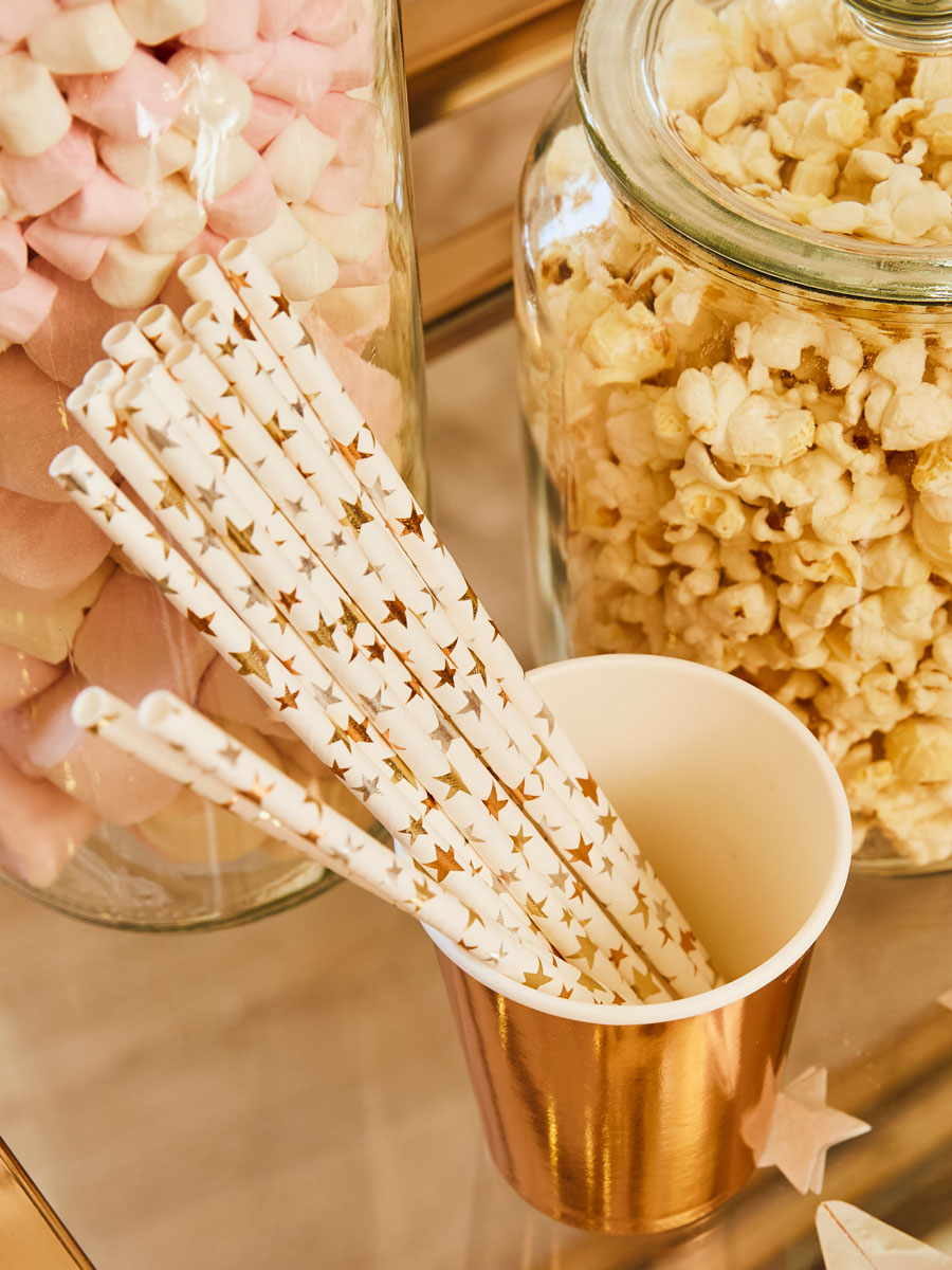Paper Party Cups (x8) - Assorted Metallics