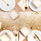 Metallic Gold Glitter Table Runner