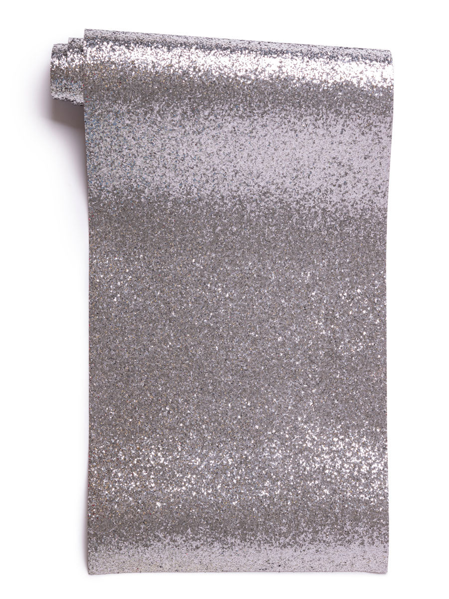 Metallic Silver Glitter Table Runner