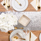Metallic Silver Glitter Table Runner