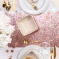 Metallic Rose Gold Glitter Table Runner