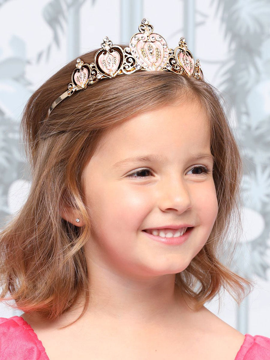 Pink Heart Princess Tiara