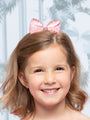 Pink Polka Dot Bow Headband