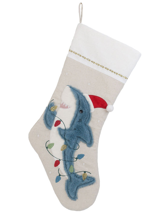 Festive Shark Stocking