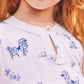 Poodle Print White Dress
