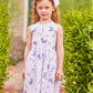 Poodle Print White Dress for Girls