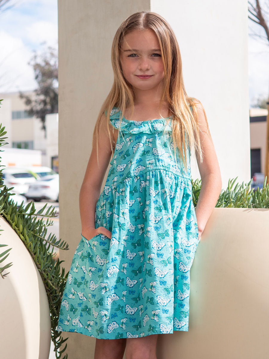 Papillon Butterfly Print Dress