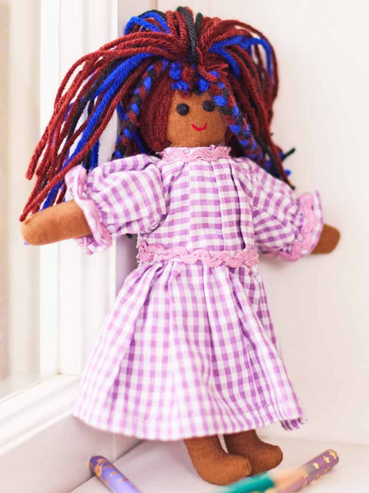Polly Doll in Gingham Dress