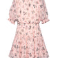 Floral Print Peasant Style Dress