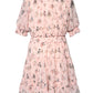 Floral Print Peasant Style Dress