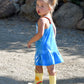 Dropwaist Denim Dress