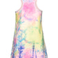 A-line Tie-Dye Star Print Dress