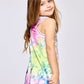 A-line Tie-Dye Star Print Dress