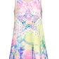 A-line Tie-Dye Star Print Dress