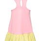 Dropwaist Dress with Multicolor Hearts