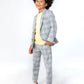 London Check Two Piece Stretch Mod Suit for Boys