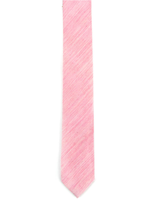 Pink Herringbone Tie