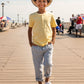 Day Party Henley Shirt - Pale Yellow