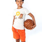White Short Sleeve Tee - Breakfast